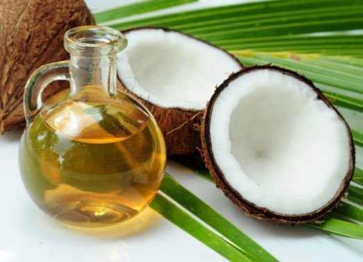 coconut oil for dealing with black specks in stool